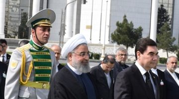 Президент Ирана Рухани с визитом в Туркменистане