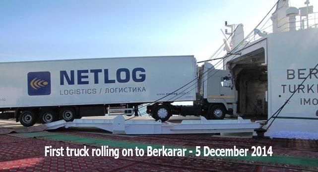 First truck on Berkarar