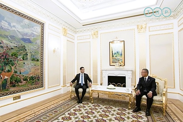 President of Turkmenistan Receives Chairman of Toyo Engineering Corporation